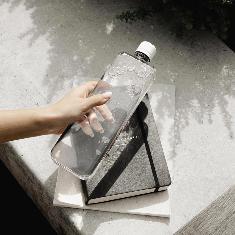 memobottle Slim - 15oz (450ml) - Sleek, Slim & Flat Water Bottle for Bags, Laptops & Books | BPA Free Tritan | Modern, Minimalist | Ideal for Gym & Daily Use - Image 4